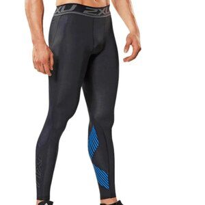 2XU Mens Accelerate Compression Tights Size Medium Tall MT Black Performance